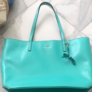 Kate Spade Aqua Blue Tote Bag